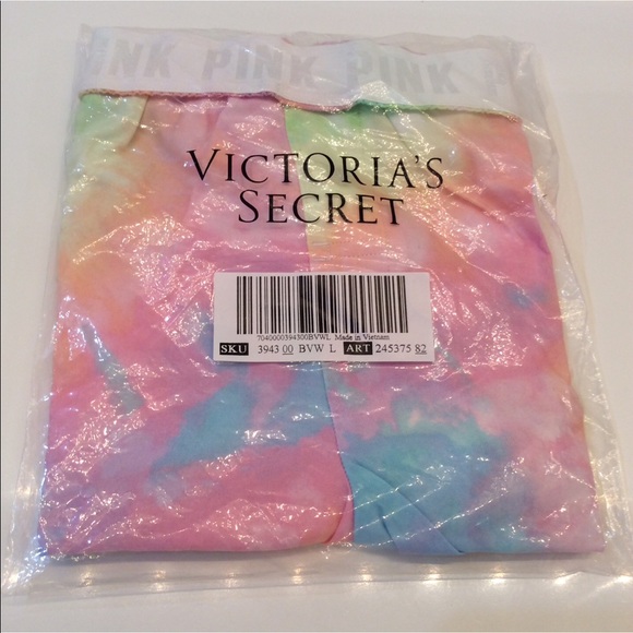 VS PINK TIE DYE COZY HOODIE & SLEEP SHORT BOXERS - Picture 7 of 8